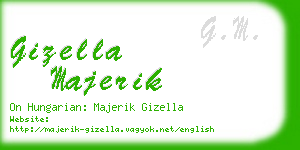 gizella majerik business card